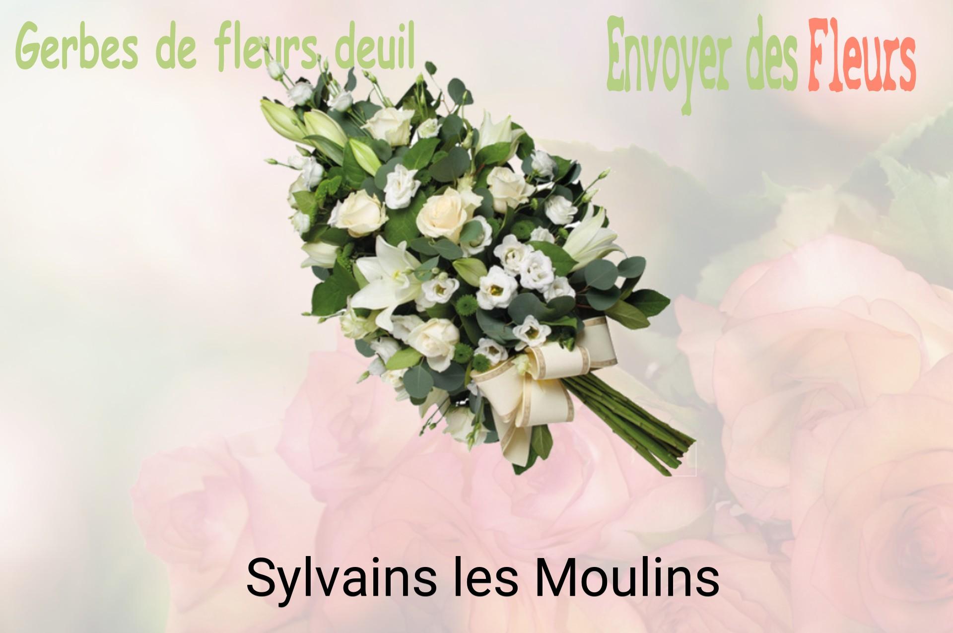 Gerbe de fleurs de deuil livrée à Sylvains-les-Moulins